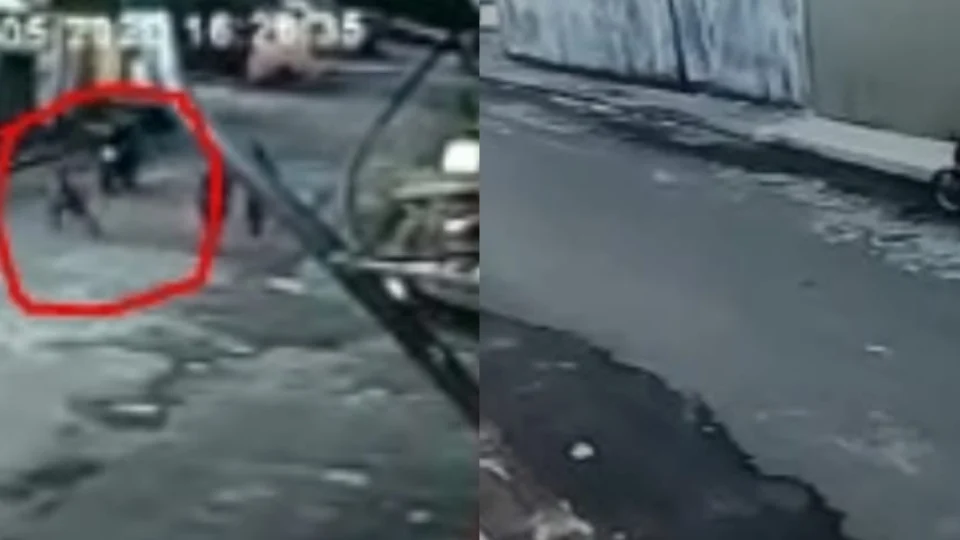 Vídeo: motoqueiro atropela criança e foge em alta velocidade