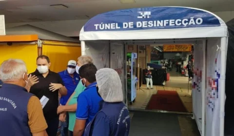 Vigilância determina suspensão do uso de cabines para desinfecção de pessoas em Manaus