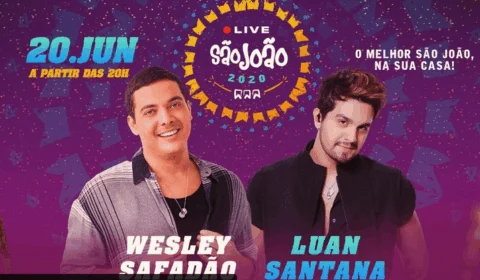 Wesley Safadão e Luan Santana realizam live na Vila Forró neste sábado, às 20h