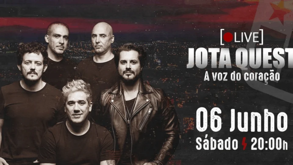 Live do Jota Quest: Saiba o horário e como assistir ao show online.