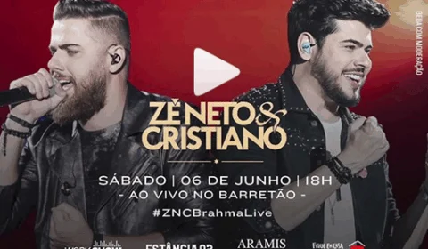 Veja onde assistir e como será a live com show de Zé Neto & Cristiano