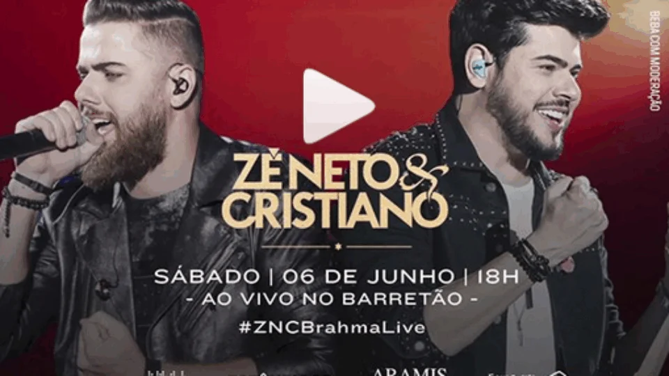 Veja onde assistir e como será a live com show de Zé Neto & Cristiano