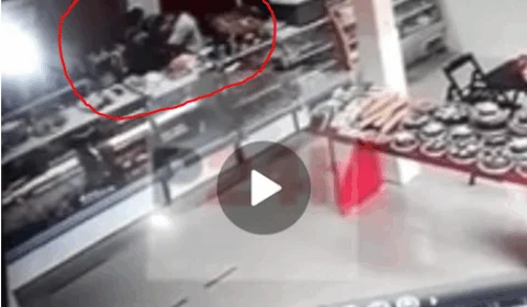 Vídeo: Câmeras flagram patrão agredindo funcionária de padaria