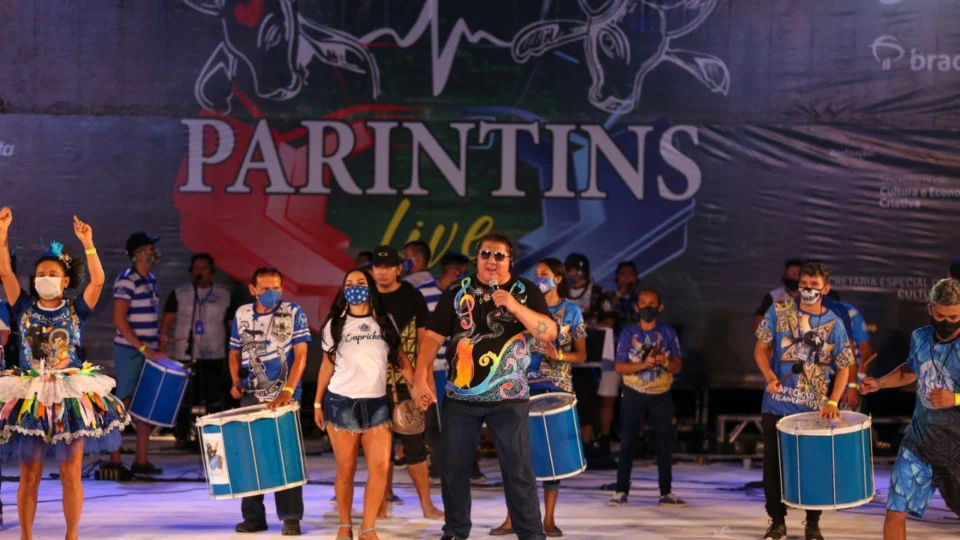 Durante ensaio técnico, bumbás afinam detalhes para ‘Parintins Live’