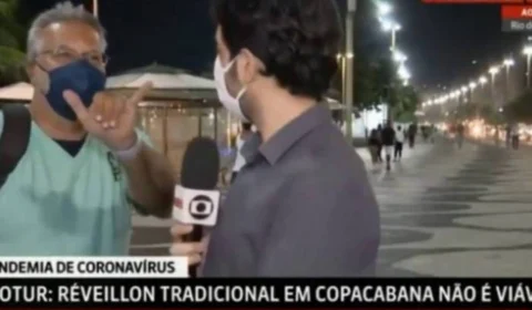 Ao vivo, jornalista da rede Globo é hostilizado por pedestre que interrompe o trabalho do profissional