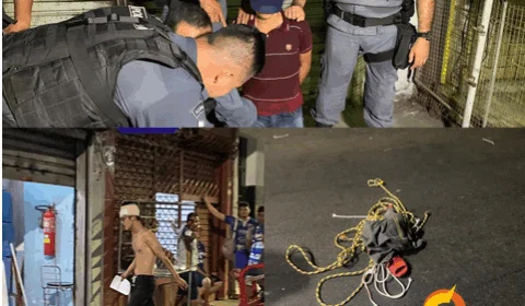 Trio amarra e tortura funcionários de loja de pesca durante assalto no Centro