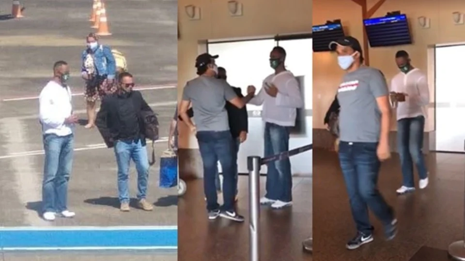 Goleiro Bruno chega ao Acre após Rio Branco antecipar passagem temendo protesto; veja o vídeo
