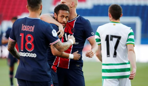 Neymar brilha e PSG goleia Celtic por 5 a 0 em amistoso