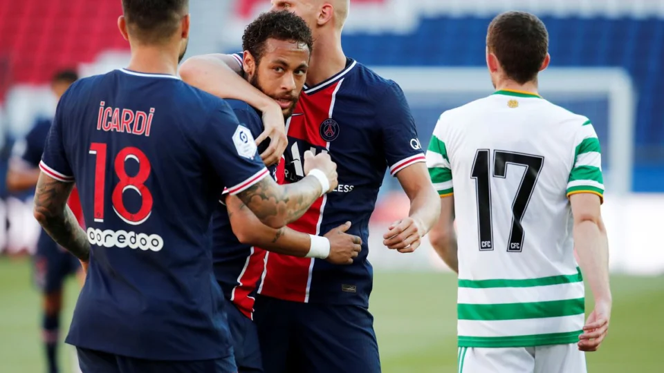 Neymar brilha e PSG goleia Celtic por 5 a 0 em amistoso