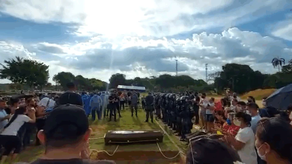 Luto: Policial Militar da Rocam é homenageado durante sepultamento