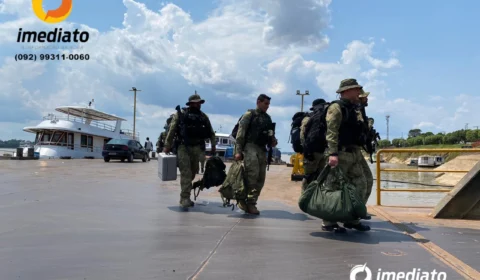 Policiais desembarcam para mega operação em Nova Olinda do Norte – Veja vídeo