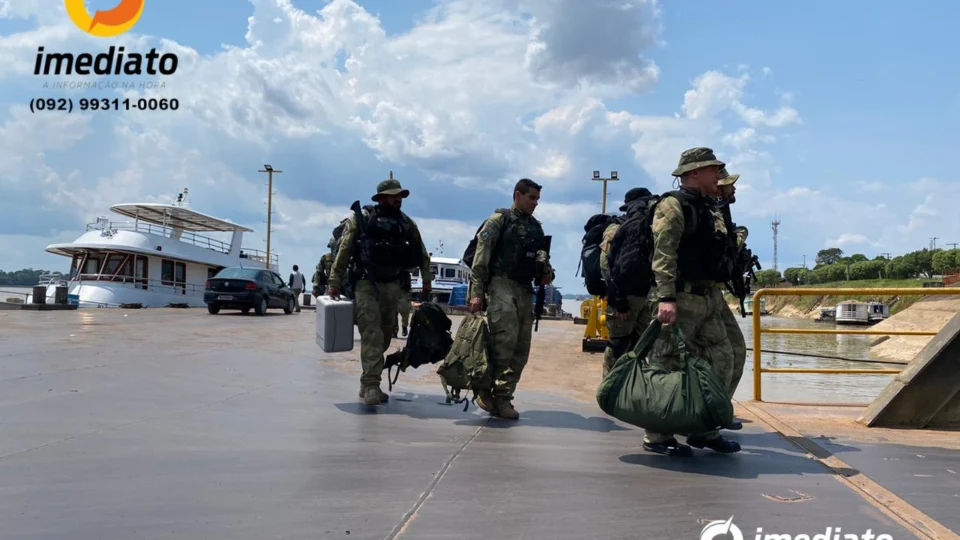 Policiais desembarcam para mega operação em Nova Olinda do Norte – Veja vídeo