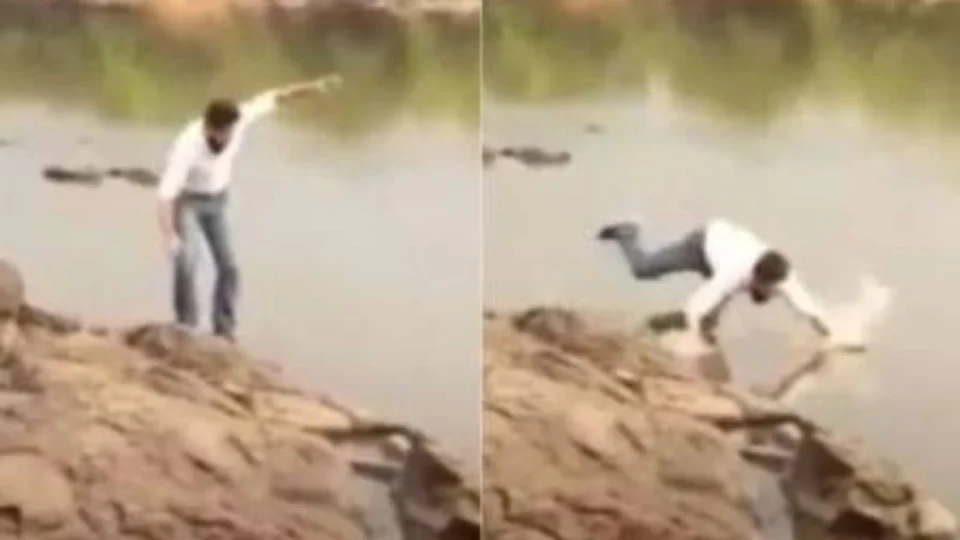 Vídeo de candidato à prefeito caindo em rio viraliza; assista