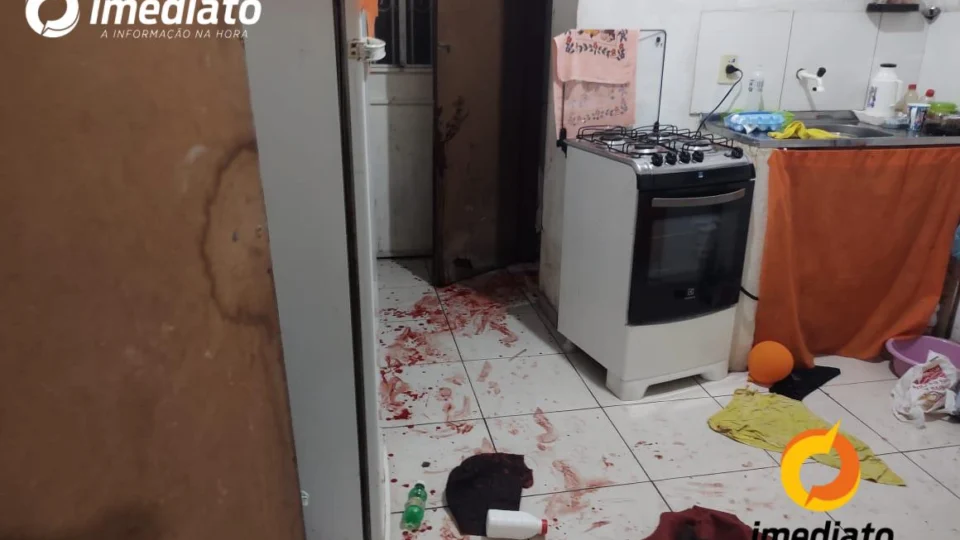 Mulher toma faca de esposo que tratava peixe, o esfaqueia e seguida também é golpeada na Japiinlandia