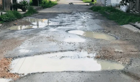 Ruas do Bairro Gilberto Mestrinho, há anos precisa de manutenção