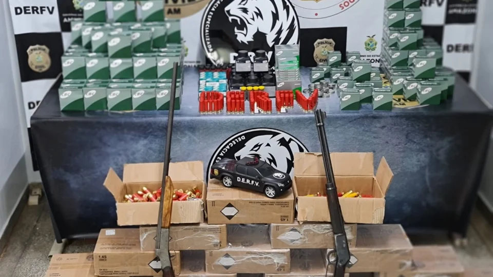 Polícia prende mulher com mais de 20 mil munições clandestinas e rifles
