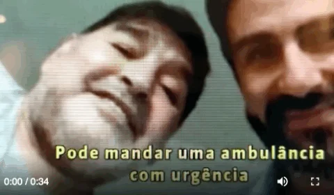 Ouça áudio do momento em que o médico de Maradona solicita ambulância
