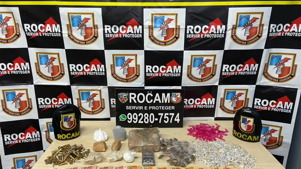 Polícia Militar, por meio da Rocam, detém homem comercializando drogas no Novo Aleixo