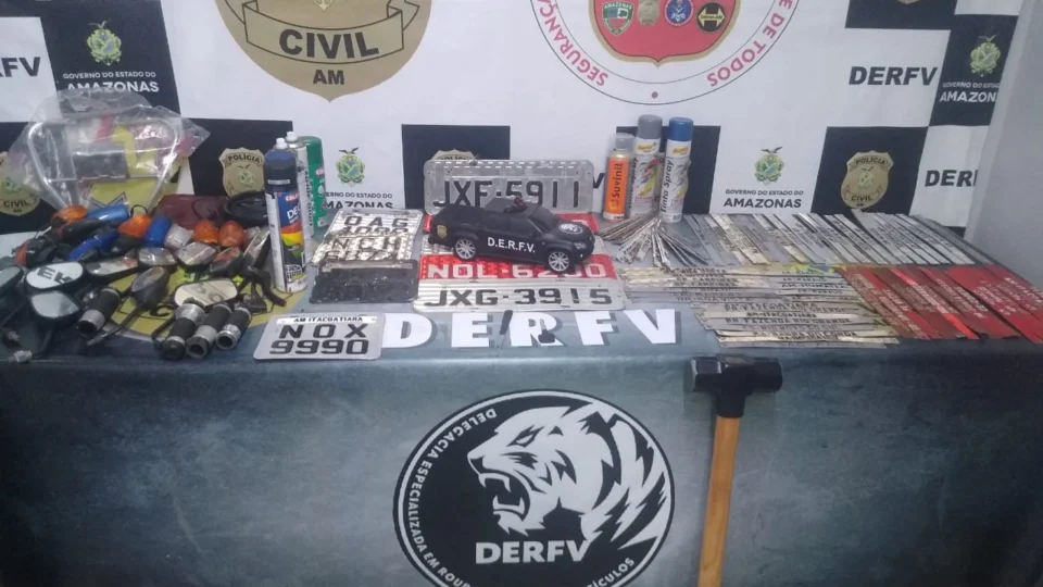 DERFV prende quadrilha responsável por clonar e revender veículos roubados e furtados em Manaus
