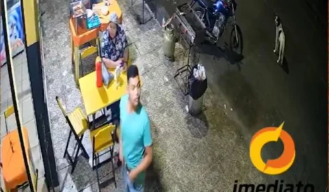 Trio aproveita a madrugada e assalta estabelecimento no Novo Aleixo. Veja vídeo!