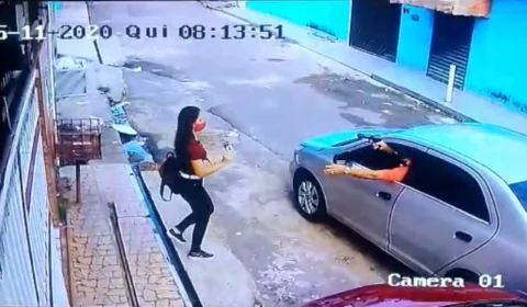 Câmera flagra homem cometendo assalto na Zona Norte. Veja vídeo!