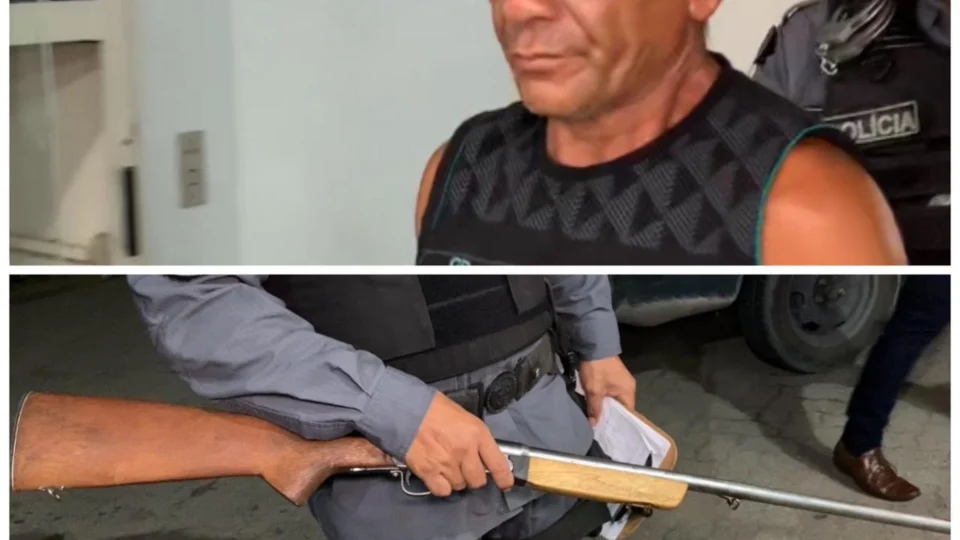 Embriagado, homem ameaça vizinho com espingarda e acaba preso no Valparaíso