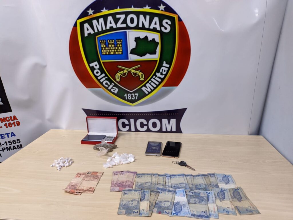 Trio é preso por tráfico de drogas em área de mata na zona Norte de Manaus