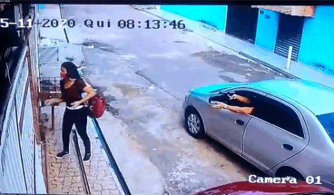 VEJA VÍDEO – Assaltante em Cobalt faz nova vítima; Mulher foi assaltada na porta de casa, no Alvorada