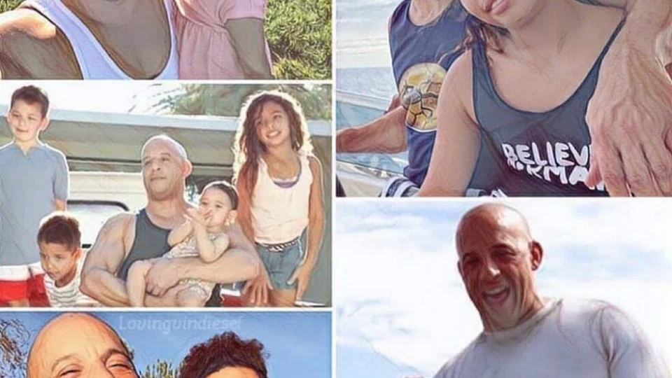 Ator Vin Diesel esbanja amor com sua família e adora postar fotos dos filhos nas redes sociais