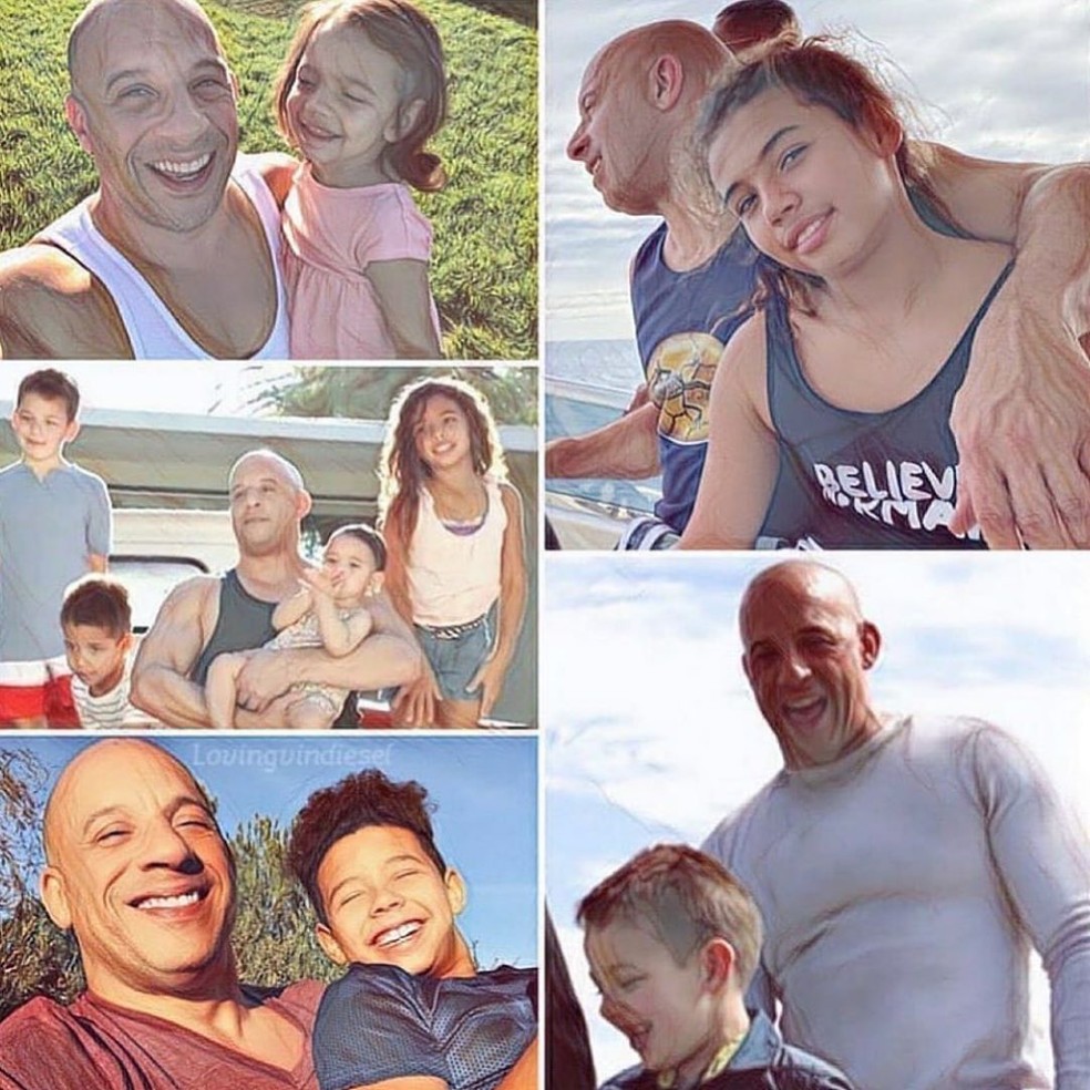 Ator não poupa registros com a família