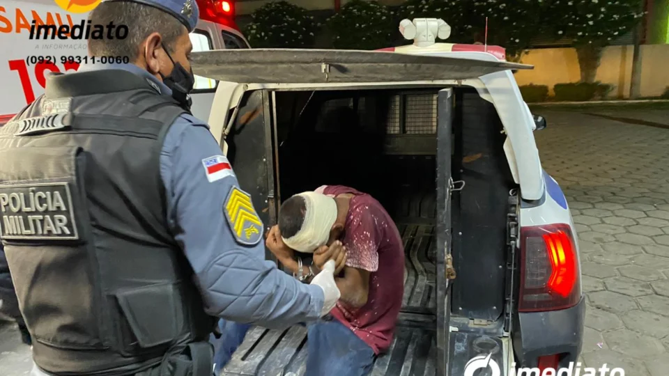 Suposto assaltante leva a pior e caba espancando por populares no Jorge Teixeira