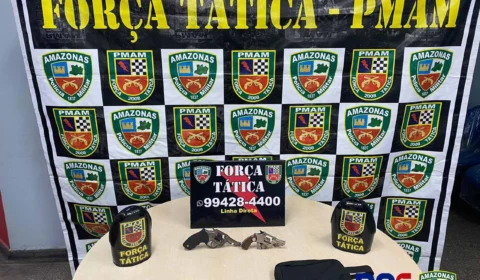 Polícia apreende duas armas de fogo no bairro Distrito Industrial 2