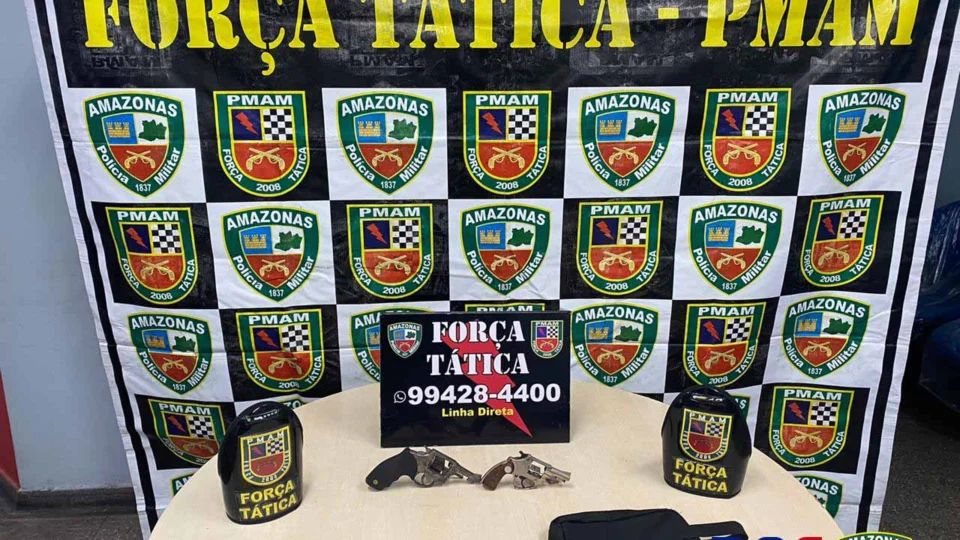 Polícia apreende duas armas de fogo no bairro Distrito Industrial 2