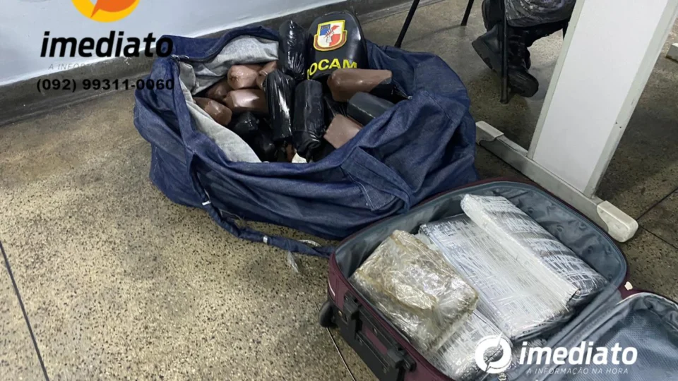 VEJA VÍDEO! Rocam prende casal com grande quantidade de maconha embalada em sacos de açaí