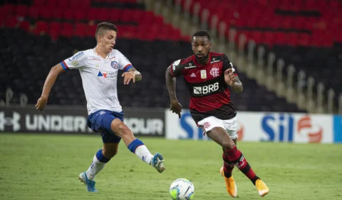 Jogador do Bahia é afastado após ser acusado de racismo por Gerson, do Flamengo