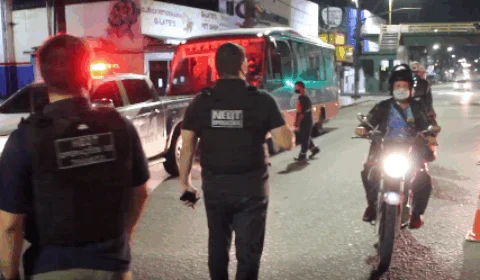 Veja o vídeo da fiscalização na primeira noite do toque de recolher em Manaus