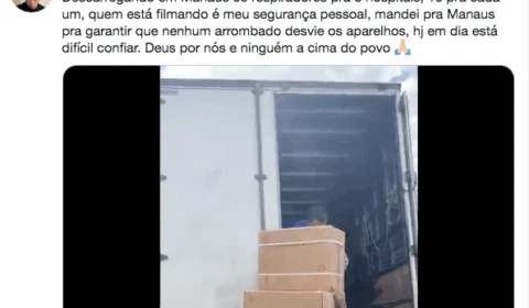 VEJA VÍDEO – Material arrecadado por Whindersson Nunes, Gusttavo Lima e famosos desembarcam em Manaus