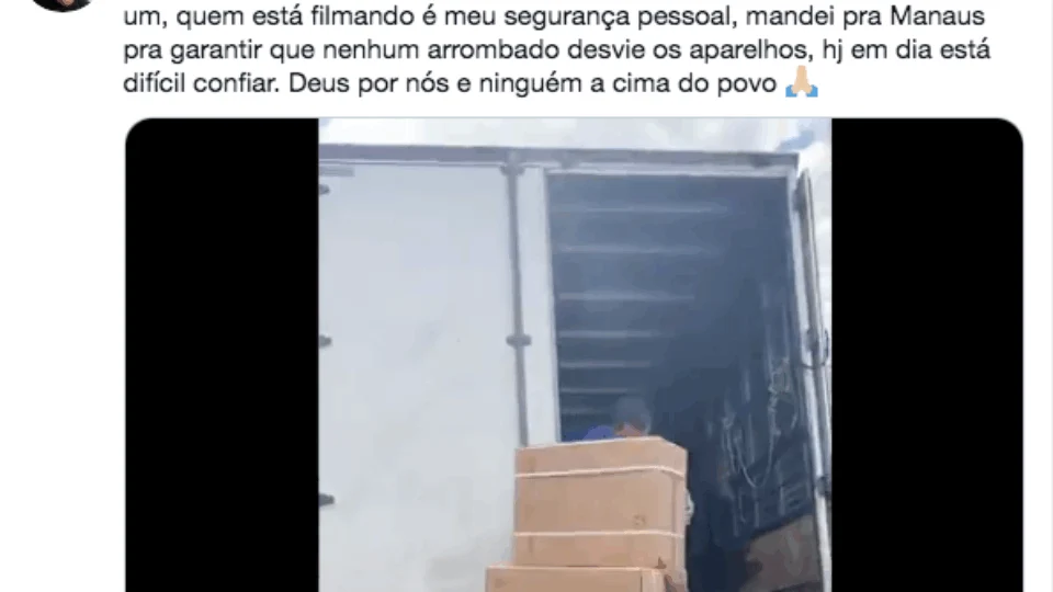 VEJA VÍDEO – Material arrecadado por Whindersson Nunes, Gusttavo Lima e famosos desembarcam em Manaus