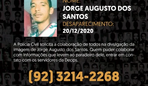 Homem desaparece no Jorge Teixeira; Polícia solicita ajuda para encontra-lo.