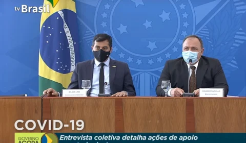 Em reunião com o presidente Jair Bolsonaro, Wilson Lima explica ações do Estado para ampliação de leitos