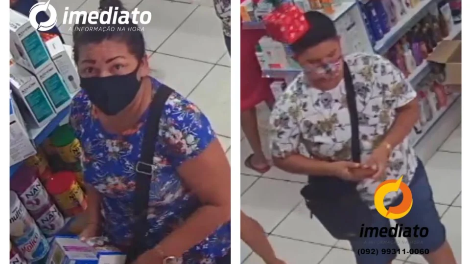 Mulheres são flagradas furtando drogaria no Zumbi – Veja vídeo!
