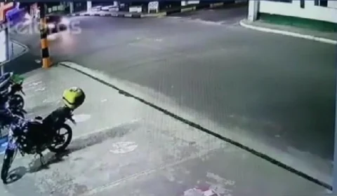 Câmera de segurança registra acidente com vítima fatal em Parintins;Veja vídeo