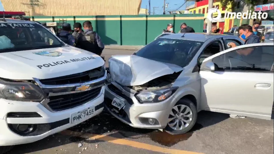 Assaltantes atiram contra polícia e dois são feridos na Zona Leste de Manaus