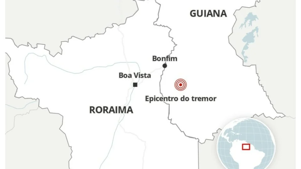 Moradores de Boa Vista e Manaus registraram tremor após terremoto de magnitude 5,7 na Guiana