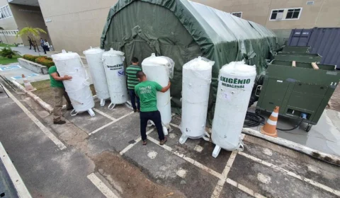 Montagem de usinas de oxigênio em enfermaria de campanha no Delphina Aziz é iniciada
