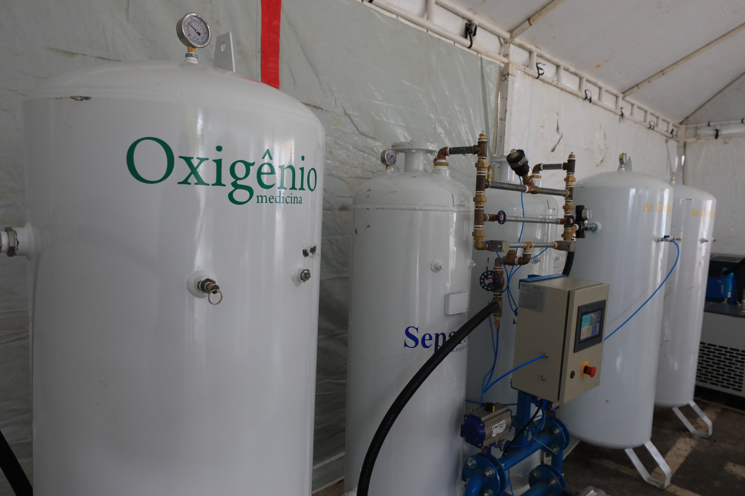 Instalação de usinas de oxigênio auxilia abastecimento do insumo em hospitais de Manaus.