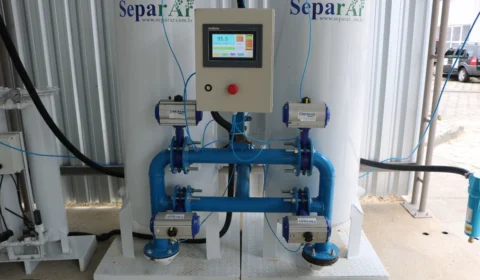 Usina de oxigênio doada pelo SOS AM à FCecon, produz 27m³ do insumo por hora