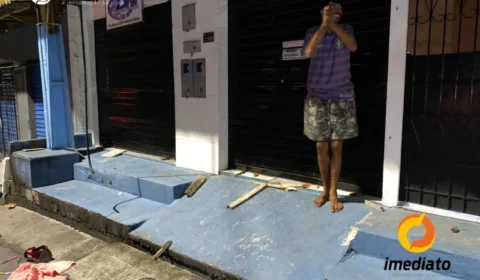 VEJA VÍDEO – Homem é espancado por moradores do Mutirão após furtar fios de internet