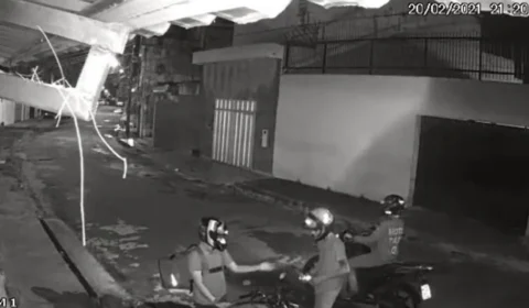Crime: entregador sofre assalto e tem sua moto roubada no Bairro Dom Pedro ; Veja vídeo