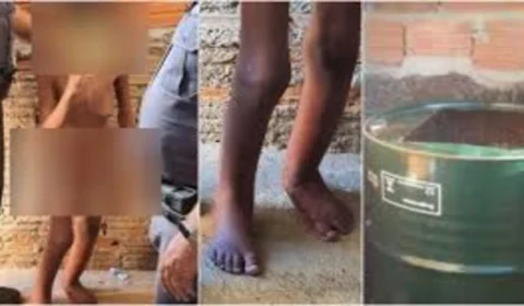 Criança é encontrada desnutrida dentro de barril em Campinas (SP); Veja vídeo
